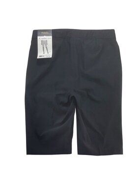 Rafaella Womens Comfort Stretch Bermuda Shorts Size 8 Black Viscose/Nylon/Elasta